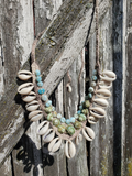 Shells & Amazonite Bib Necklace
