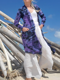 open front cardigan with patch pockets