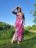 ROSES Ice Dye Linen Dress
