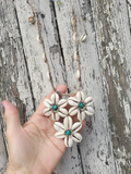 Cowrie Shells FLOWER Cluster Necklace