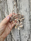 Cowrie Shells FLOWER Cluster Necklace