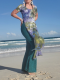 worn with a pair of jeans at the beach