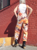 a back view, baggy fit