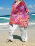 ice dye beach kaftan or tunic top