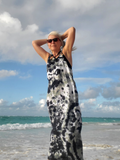 a mood shot at the beach - deep armhole showing