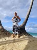 a mood shot with palm trees and the ocean