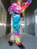 RAINBOW GALAXY Tie Dye Utility Suit