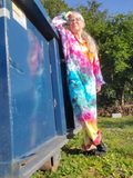 RAINBOW GALAXY Tie Dye Utility Suit