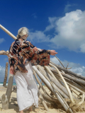 a back photo - wind blowing