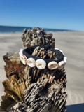 displayed on a pieces of drift wood