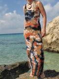 Earthy Tie Dye Tank Dress