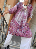 v=neck, side pockets, 3/4 sleeves