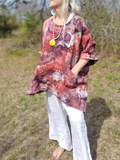 ICE DYE Linen Tunic