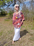 ICE DYE Linen Tunic