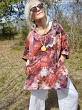 ICE DYE Linen Tunic