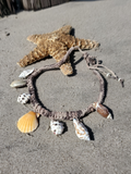 Statement Necklace, Shells on Rope