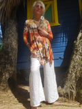 The same cardigan with drapy fronts hanging
