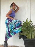 long skirt in tie dye