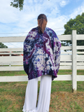 Here you can see the back of the poncho sweater.