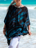 Black & Jade Tunic or Maxi Length, Regular or Plus Sizes