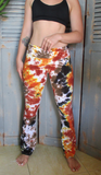 earthy tie dye colors - dusty orange-brown-khaki-rust