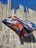 Short Beach Kaftan in Earthy Colors