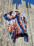 Short Beach Kaftan in Earthy Colors