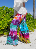 rainbow galaxy tie dye palazzo pants