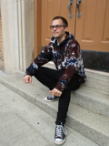 Brown & Black Tie Dye Pullover Hoodie