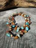 Crocheted SANTA FE Necklace, 36"
