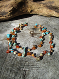 Crocheted SANTA FE Necklace, 36"