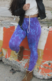 hand dyed lavender leggings