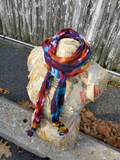 Rainbow Galaxy Extra Long Tie Dye Scarf