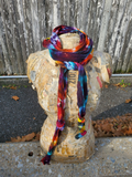 Rainbow Galaxy Extra Long Tie Dye Scarf
