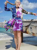 wrap cardigan makes a great beach cover up