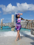 BERRY MIX Tie Dye Cardigan Wrap