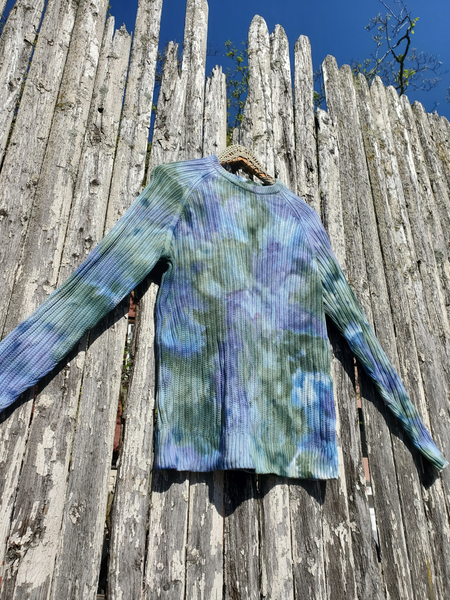 Ice Dye ZARA Cotton Sweater, RARE FIND