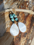leverback earrings, hand made