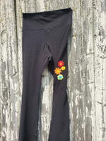 FLOWER Embellished Yoga Pants for Anne