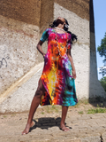 Boho RAINBOW GALAXY Maxi Dress