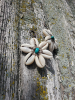 a mood shot - the earrings are pinned to my wooden fence
