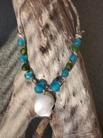 Shell & African Glass Beads Necklace