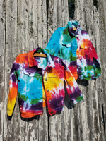 Kid's Jacket in Rainbow Tie Dye