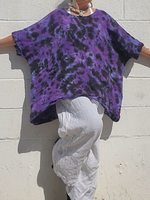 DARK NIGHT Boxy Linen Top, One Size