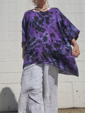 DARK NIGHT Boxy Linen Top, One Size