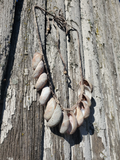 rustic shell necklace