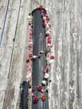 PINK Opals with Shells & Pearls Layering Necklace