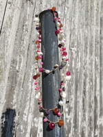 PINK Opals with Shells & Pearls Layering Necklace