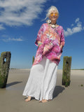 Ice Dye One Size Linen Tunic, S-3XL