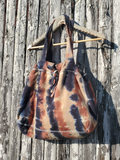 drawstring closure, woven handles